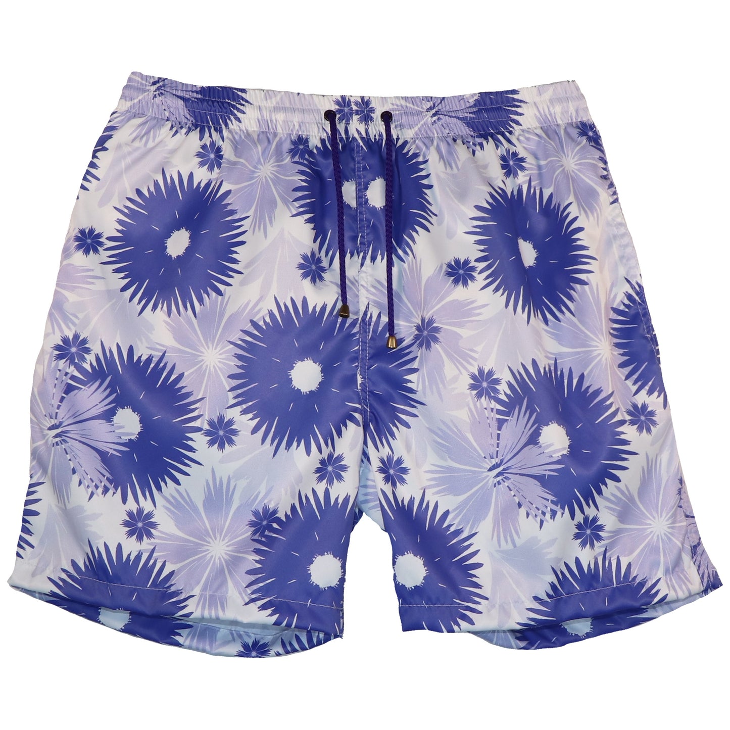 Pantaloneta de baño con diseño flores lila