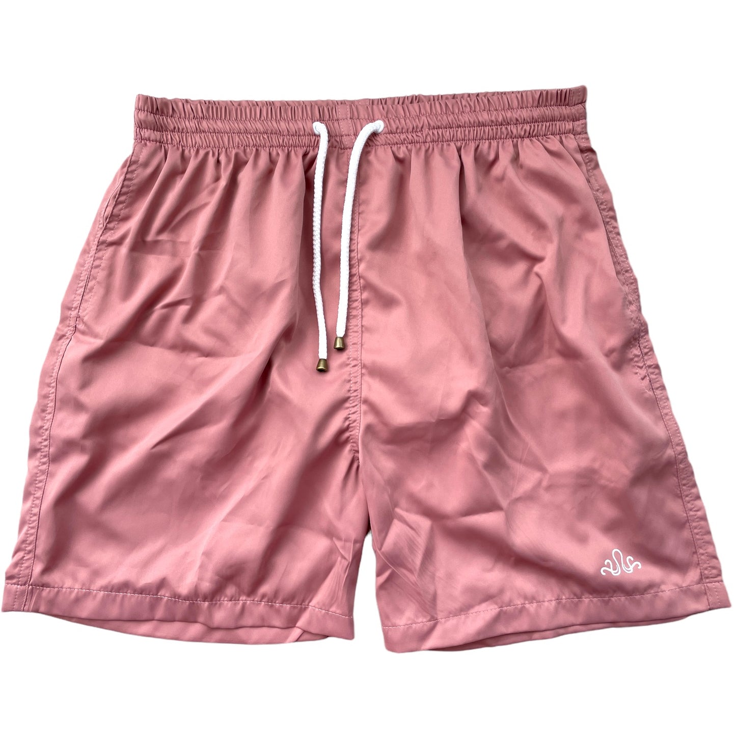 Pantaloneta de baño color palo de rosa