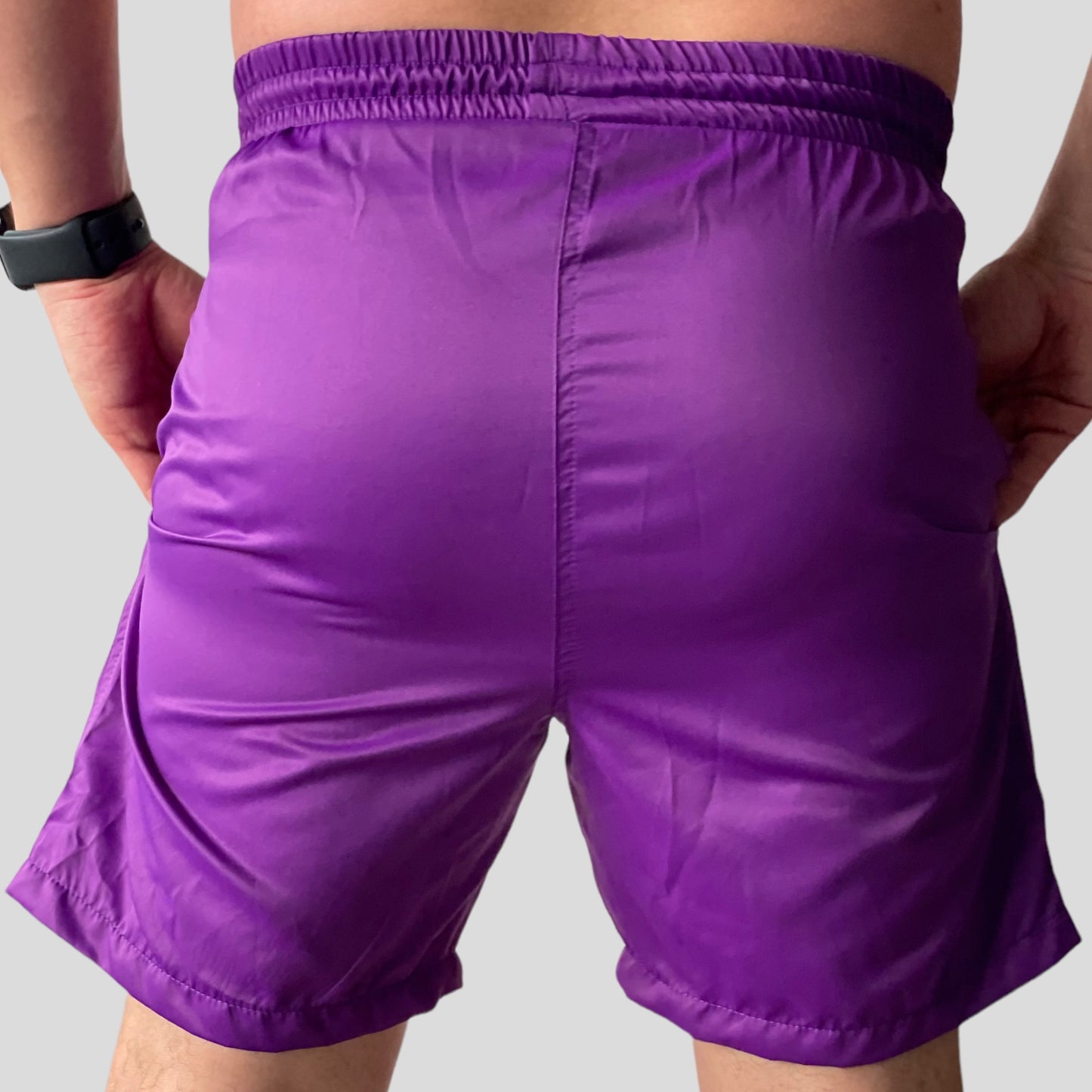 Pantaloneta de baño color morado